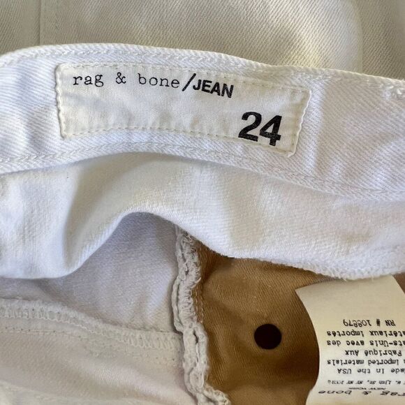 Rag and Bone Dive White Asymmetric Cut Denim Skirt - Picture 12 of 12